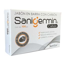 Jabón En Barra Con Carbón Activo - Sanigermin