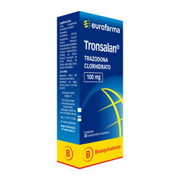 Product image of Tronsalan (B) Trazodona 100mg 30 Comprimidos Recubiertos