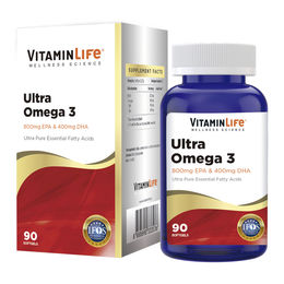 Product image of VitaminLife Ultra Omega 3 1400mg 90 Softgels