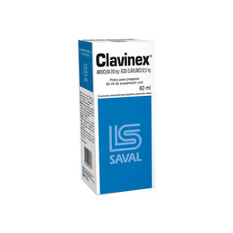 Clavinex Amoxicilina / ícido Clavulánico Suspensión Oral 60ml