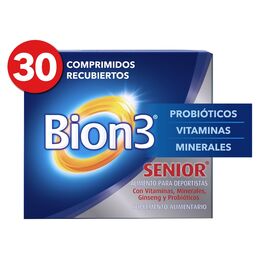 Product image of Bion3 Senior Multivitamínico con Minerales y Probióticos 30 Comprimidos