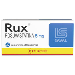 Product image of Rux (B) Rosuvastatina 5mg 30 Comprimidos Recubiertos