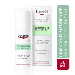 Product image of Eucerin Fluido Facial Matificante Dermopure Piel Grasa y/o Con Tendencia Acnéica 50ml