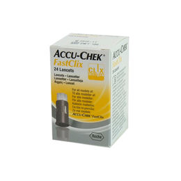 Lancetas Fastclix Para La Medición De Glicemia 24 Unidades - Accu-chek