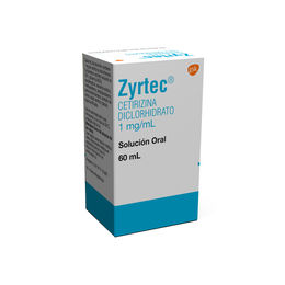 Zyrtec Cetirizina 1mg/ml Jarabe 60ml