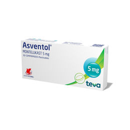 Asventol (B) Montelukast 5mg 30 Comprimidos Masticables