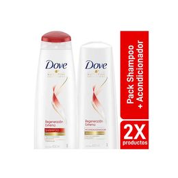 Product image of Pack Dove Regeneración Extrema Shampoo 400ml + Acondicionador 400ml