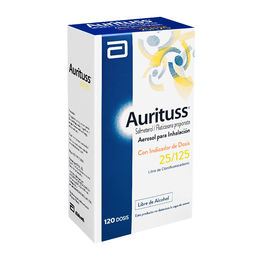 Product image of Aurituss Salmeterol / Fluticasona 25/125 Inhalador 120 Dosis