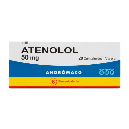 Atenolol 50 mg - 20 Comprimidos