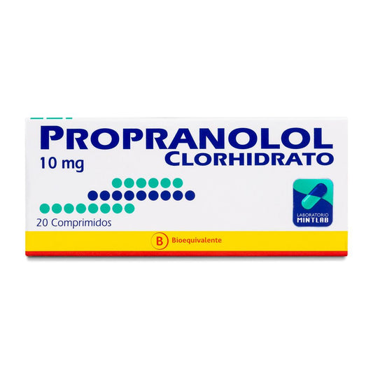 Propranolol 10 mg - 20 Comprimidos