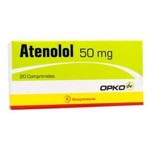 Atenolol 50 mg 20 Comprimidos - Opko