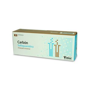 Carbon Sulfaguanidina Carbon 127 mg 10 Comprimidos - Valma