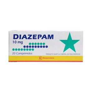 Diazepam 10 mg 20 Comprimidos Genéricos - Mintlab