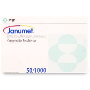Janumet 50/1000 Sitagliptina 50 mg 28 Comprimidos Recubierto - Merck