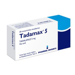 Tadamax 5 Comprimidos Recubiertos 5Mg.30 - Pharma investi