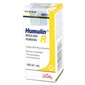 Humulin-Rapida Insulina Soluble Humana 100 UI 1 Ampolla - Eli lilly