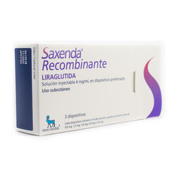 Saxenda 6 mg/mL x 3 Jeringa Prellenada Solucion Inyectable - Novonordisk