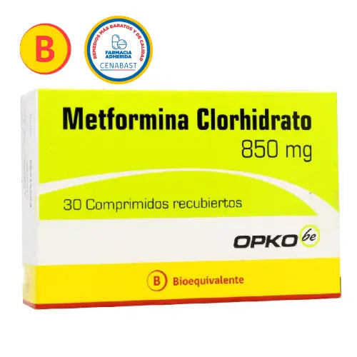 Metformina 850 mg x 30 comprimidos (OPKO) (Cenabast) - Opko
