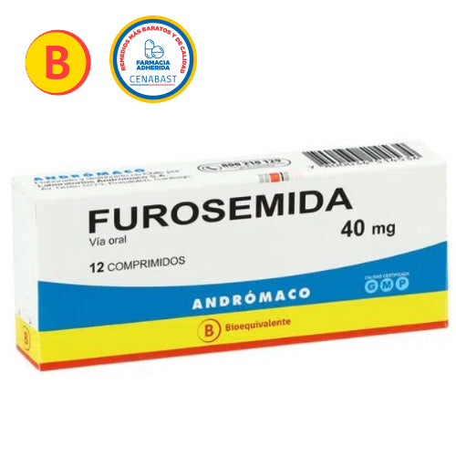 Furosemida 40 mg x 12 comprimidos (Andromaco) (Cenabast)